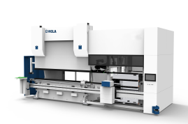 Hybrid press brake connected to an automatic tool changer magazine