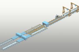 Fully automated H beam assembly line